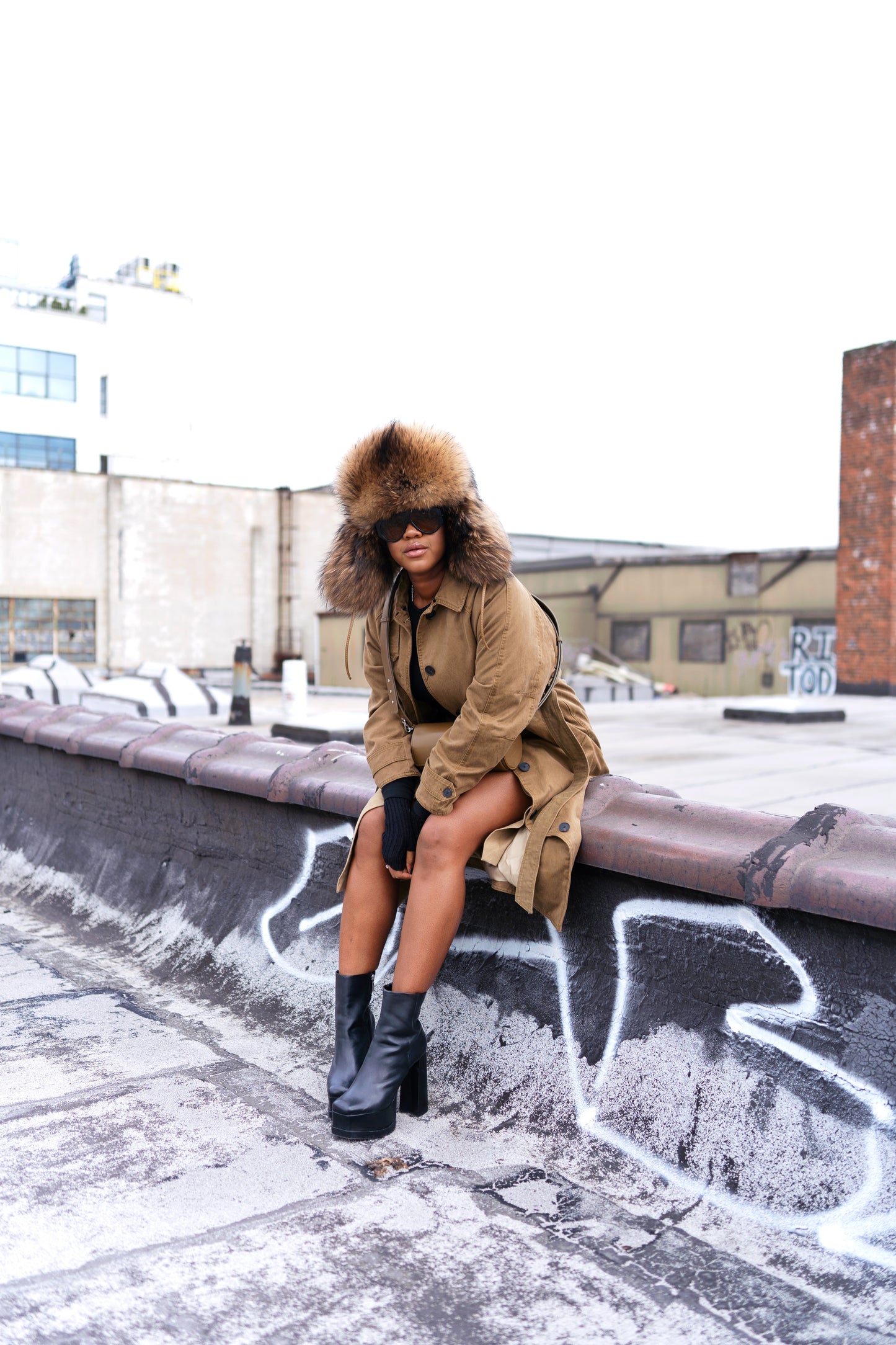 Fur Trapper Hat | Honey Comb | Made to Order