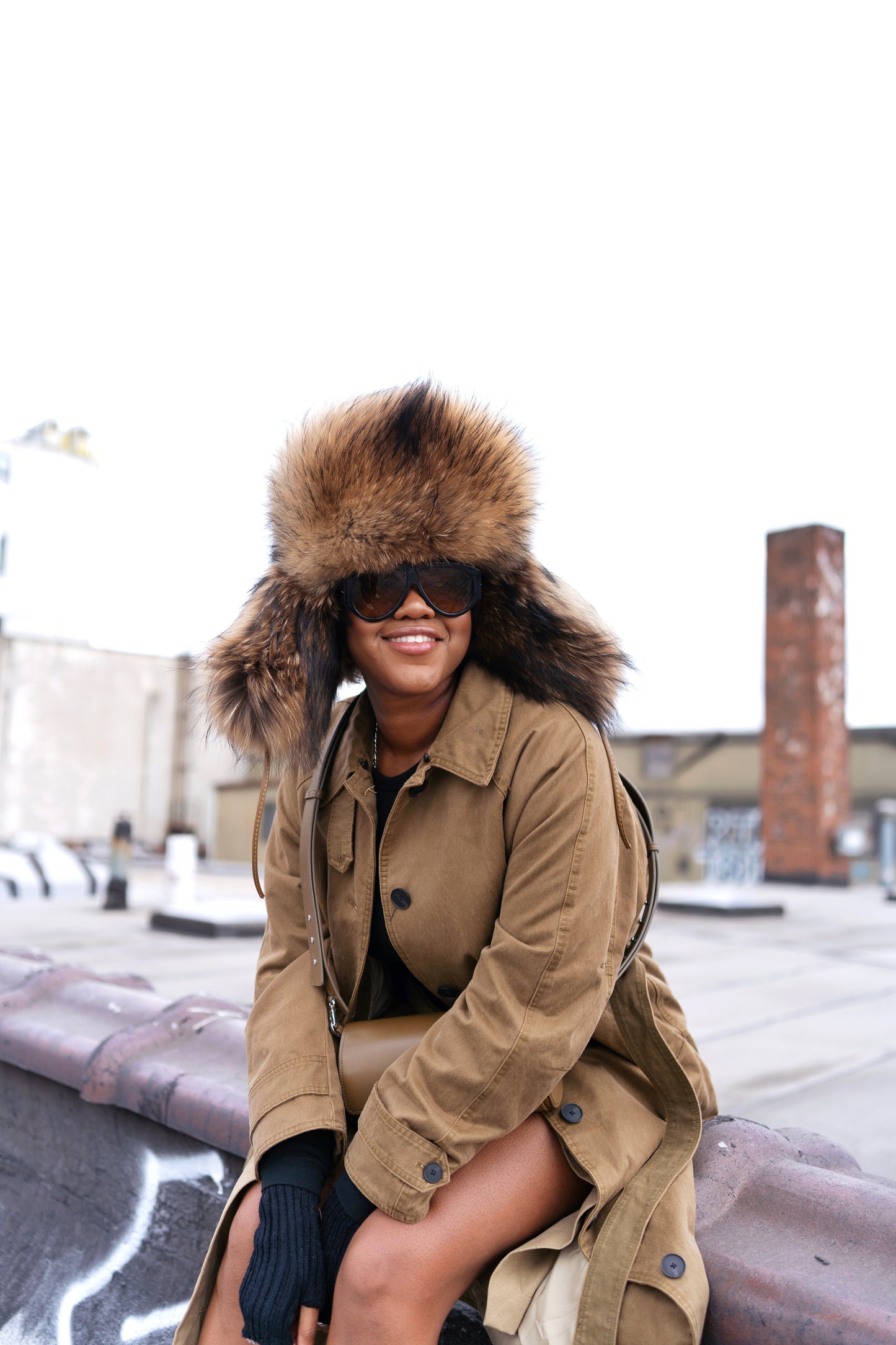 Fur Trapper Hat | Honey Comb | Made to Order