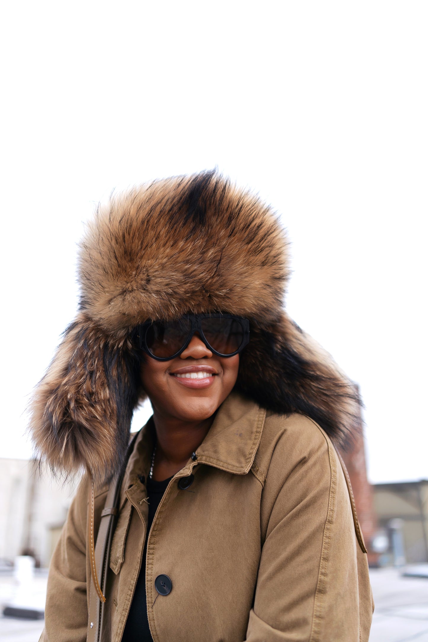 Fur Trapper Hat | Honey Comb | Made to Order