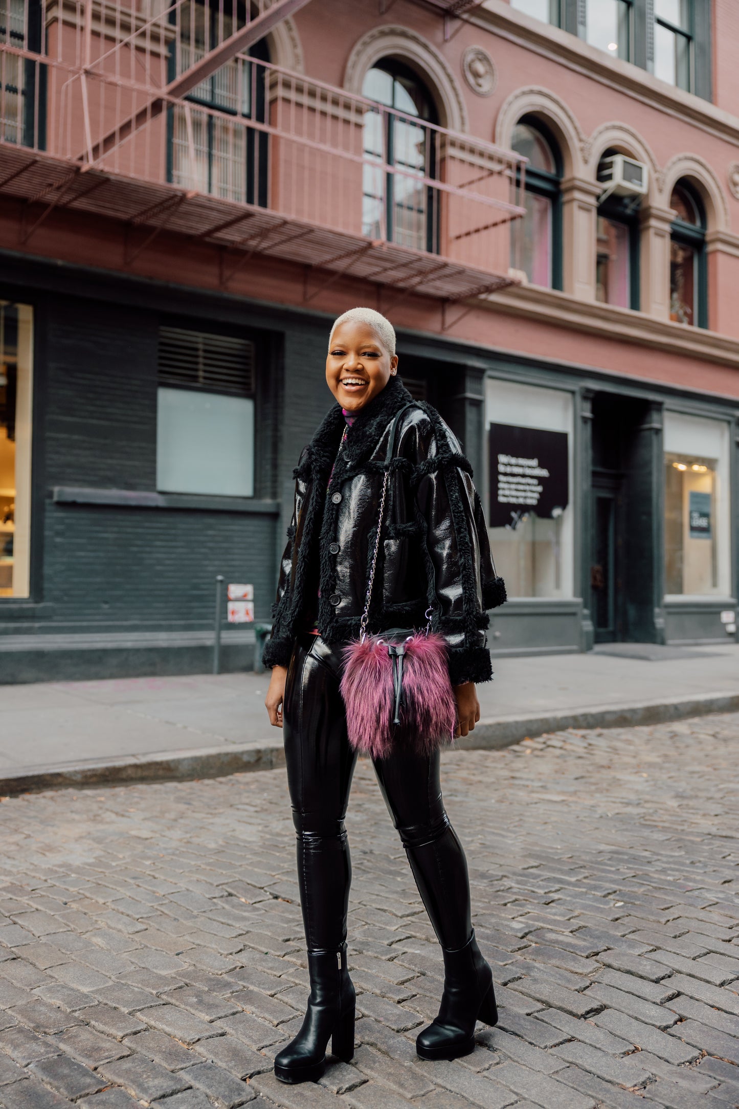Brooklyn Bucket Bag | Berry Small