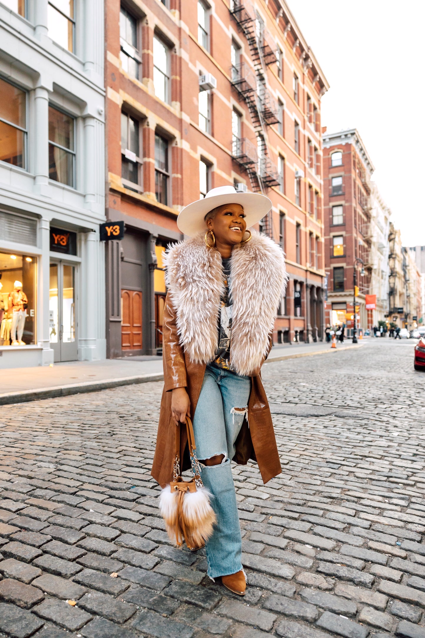 Brooklyn Bucket Bag | Cappuccino Small