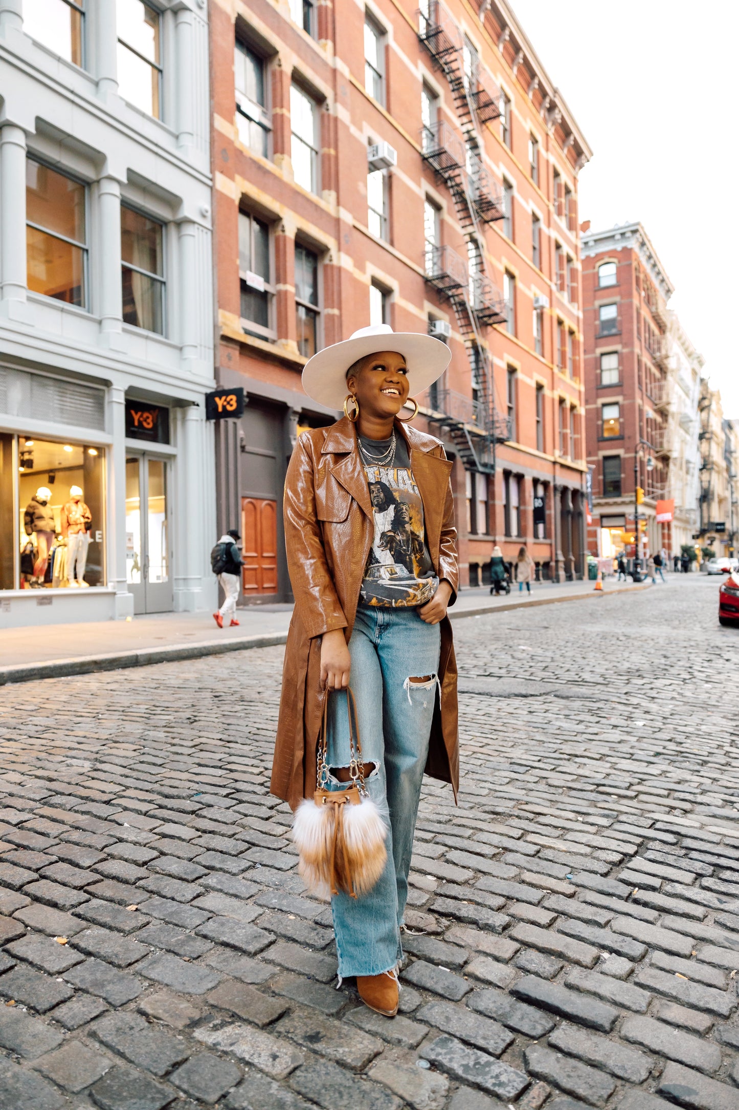 Brooklyn Bucket Bag | Cappuccino Small