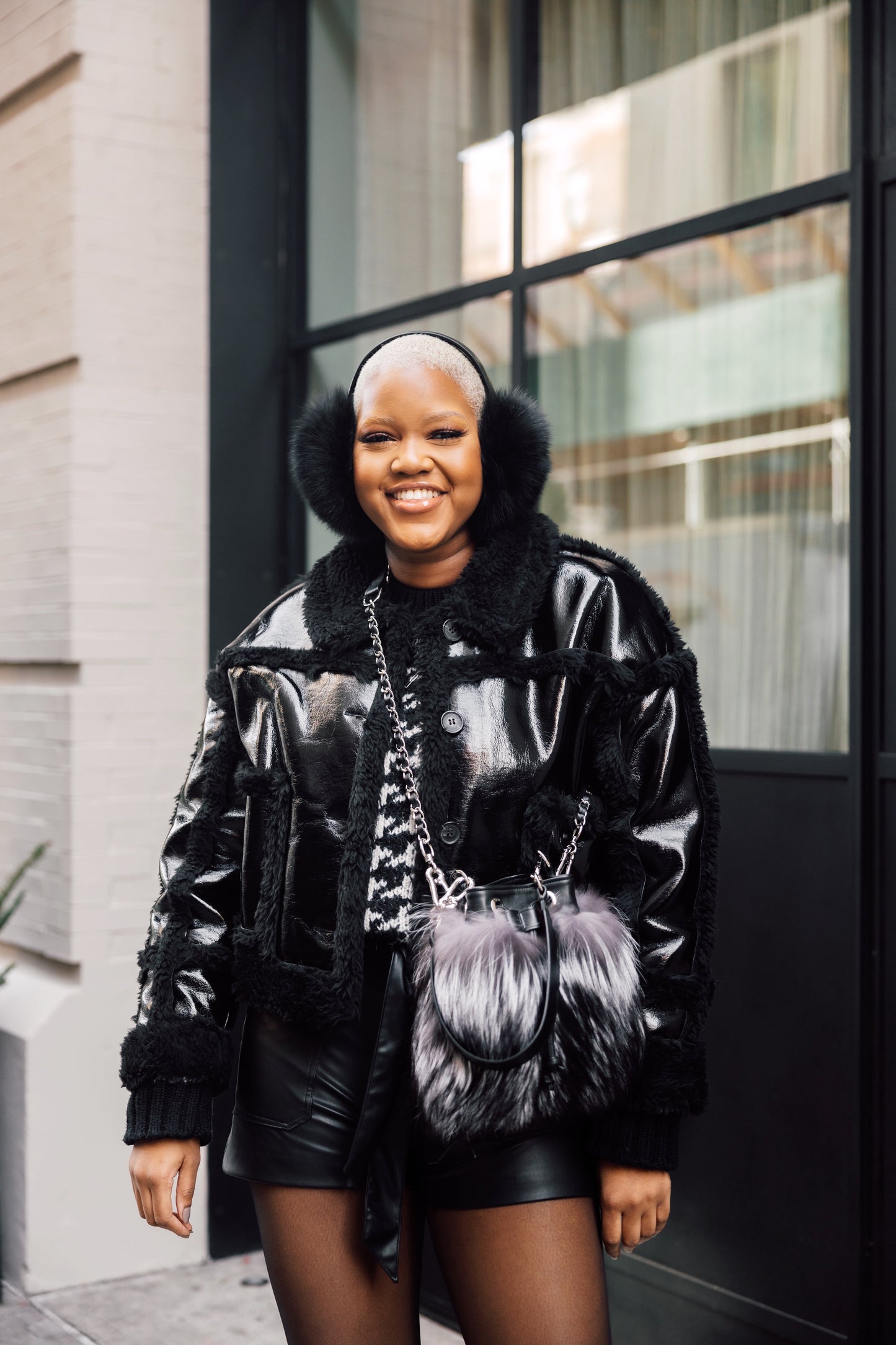 Brooklyn Bucket Bag | Black Ice Small