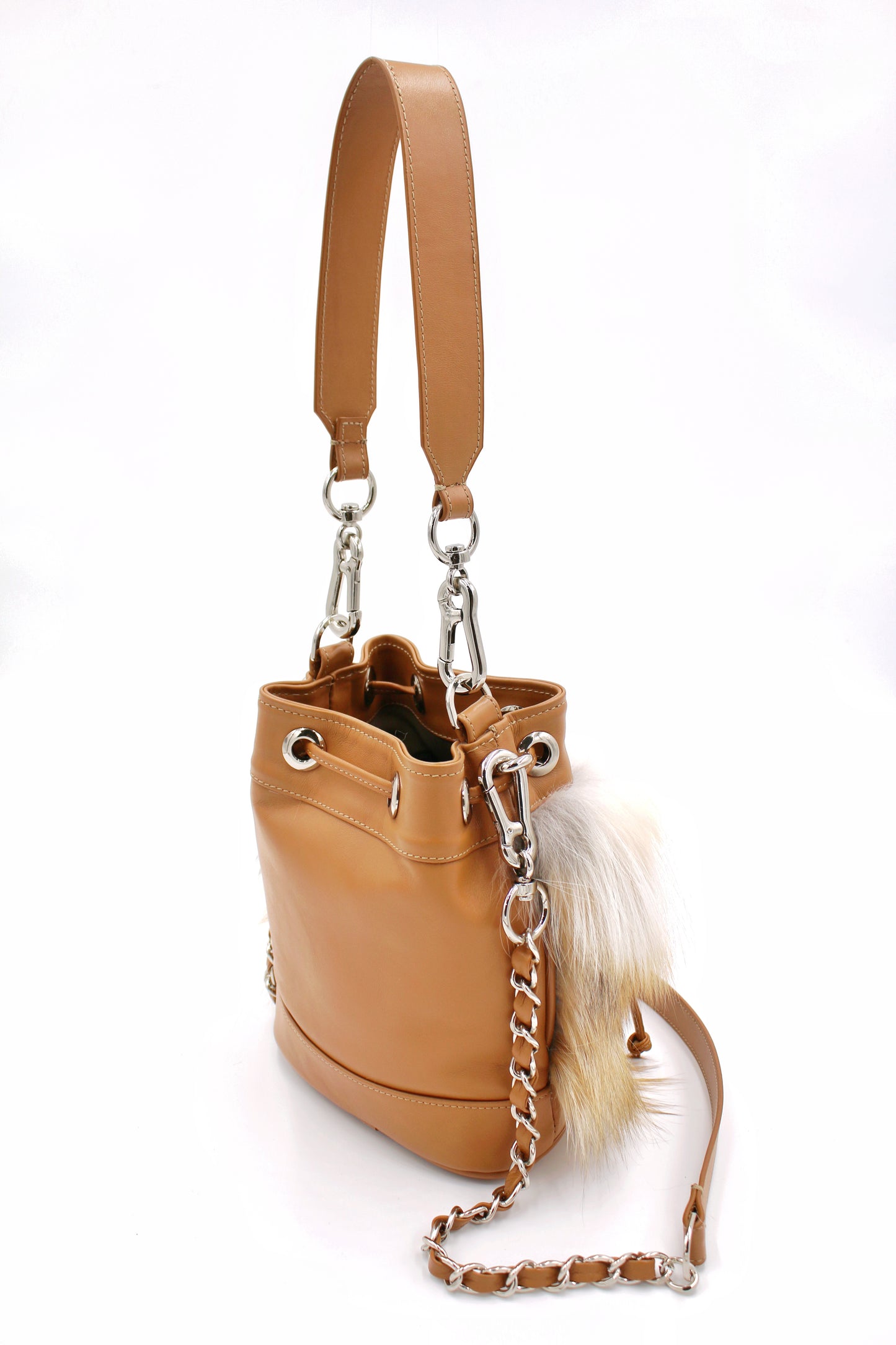 Brooklyn Bucket Bag | Cappuccino Small