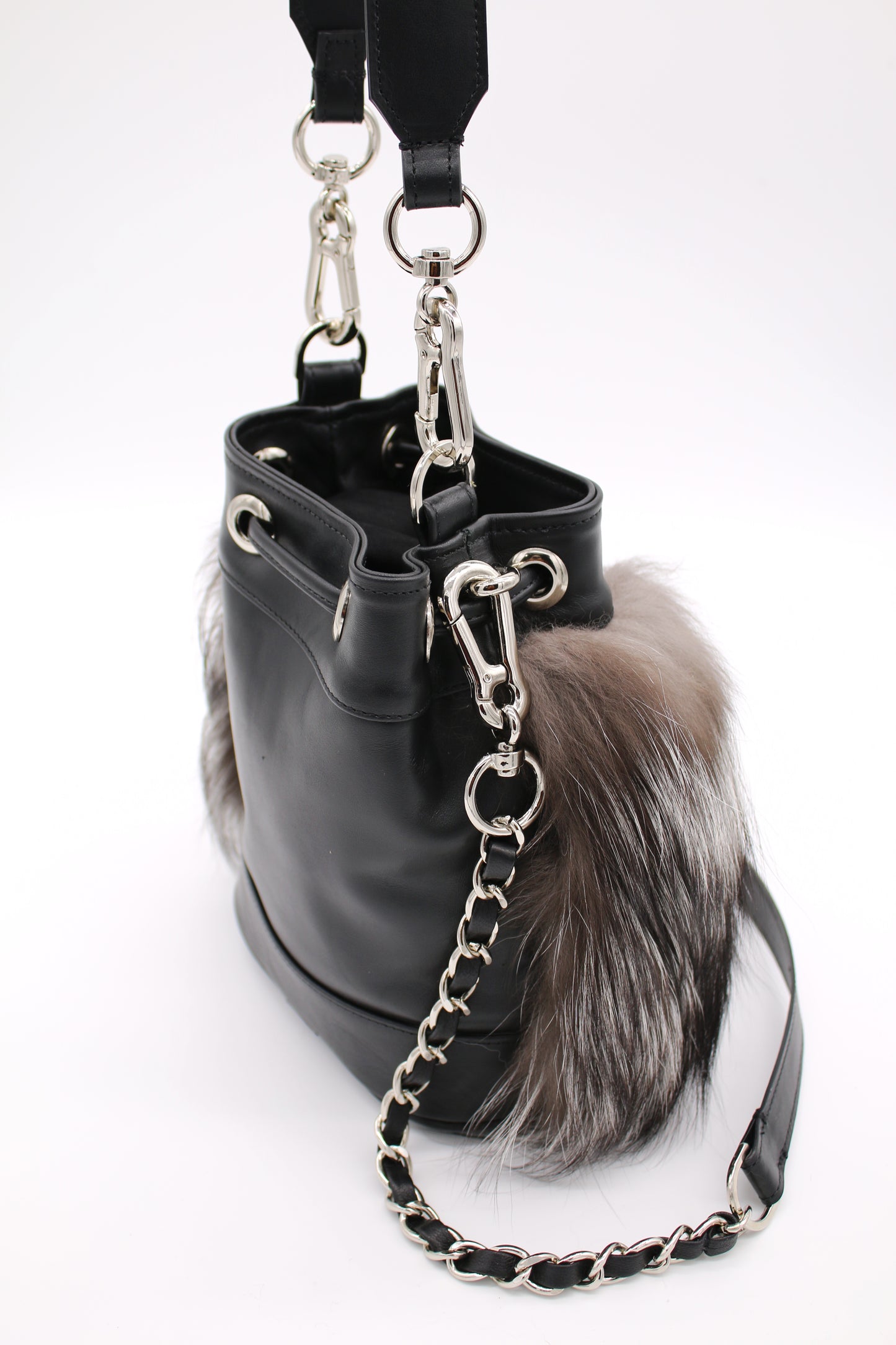 Brooklyn Bucket Bag | Black Ice Small