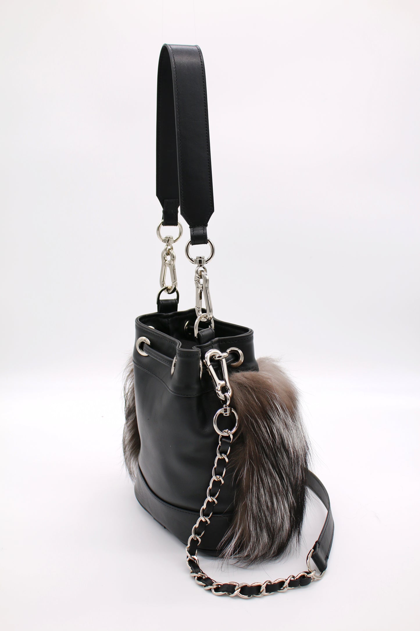 Brooklyn Bucket Bag | Black Ice Small