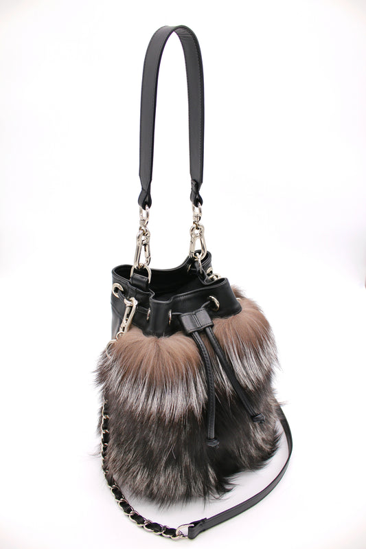 Brooklyn Bucket Bag | Black Ice Large