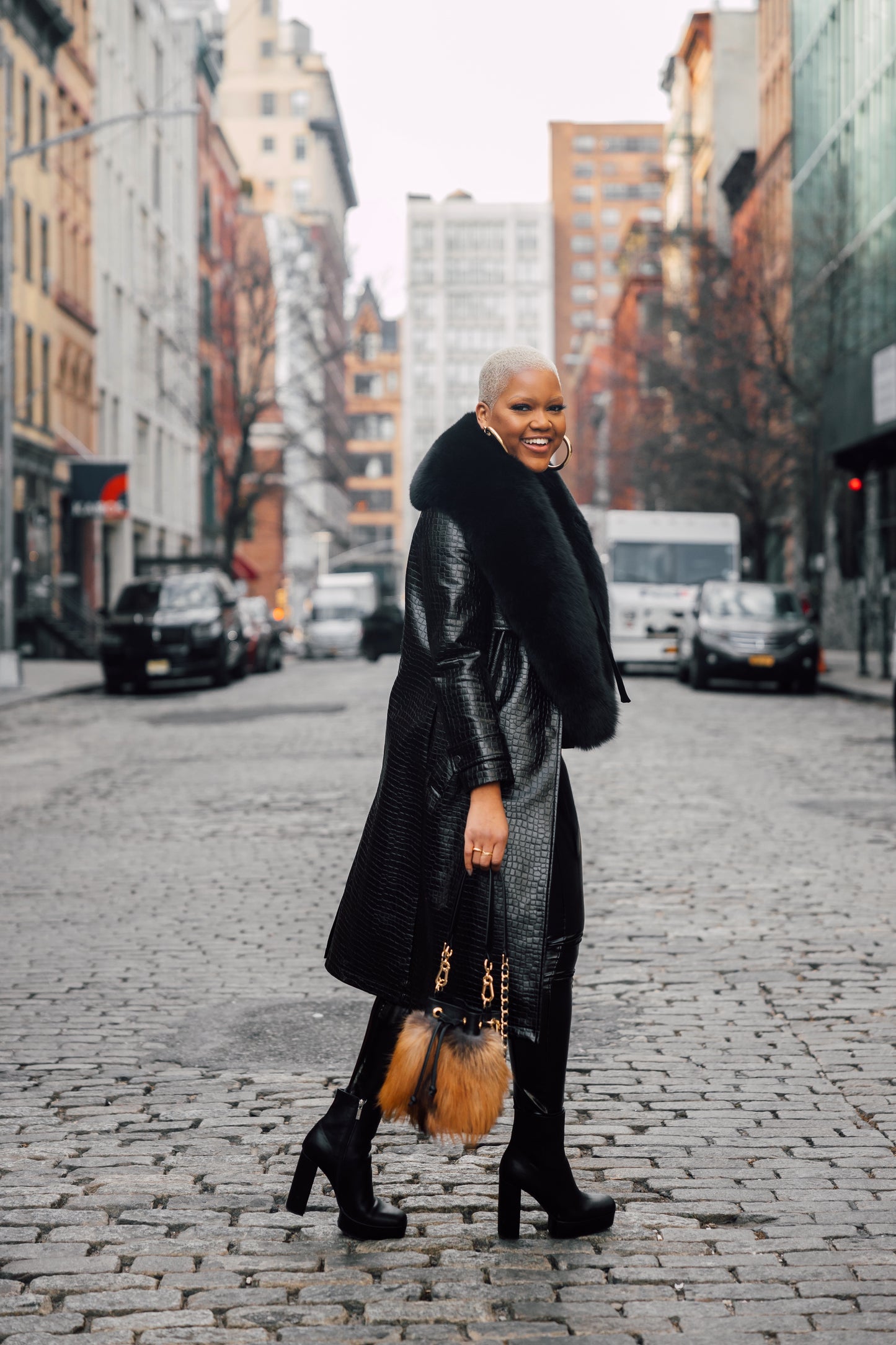 Brooklyn Bucket Bag | Butterscotch Small