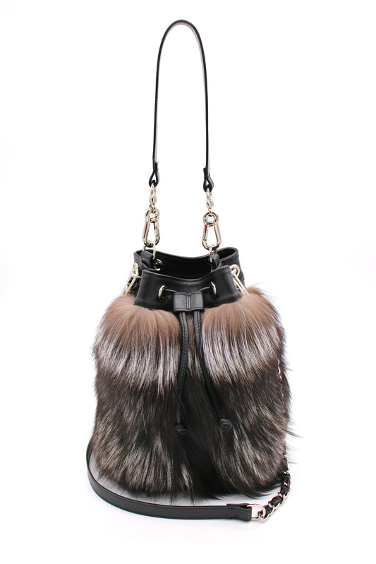 Brooklyn Bucket Bag | Black Ice Large