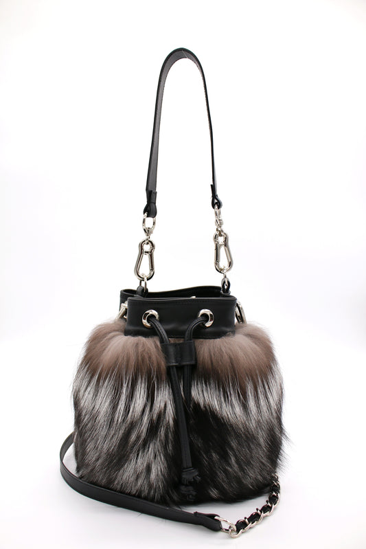 Brooklyn Bucket Bag | Black Ice Small